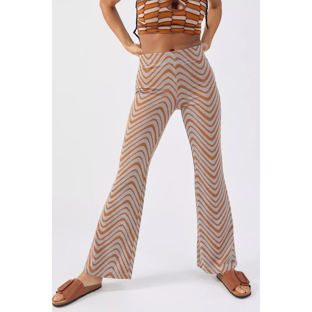 Urban Outfitters Pattern Pull On Flare Pant, Size M